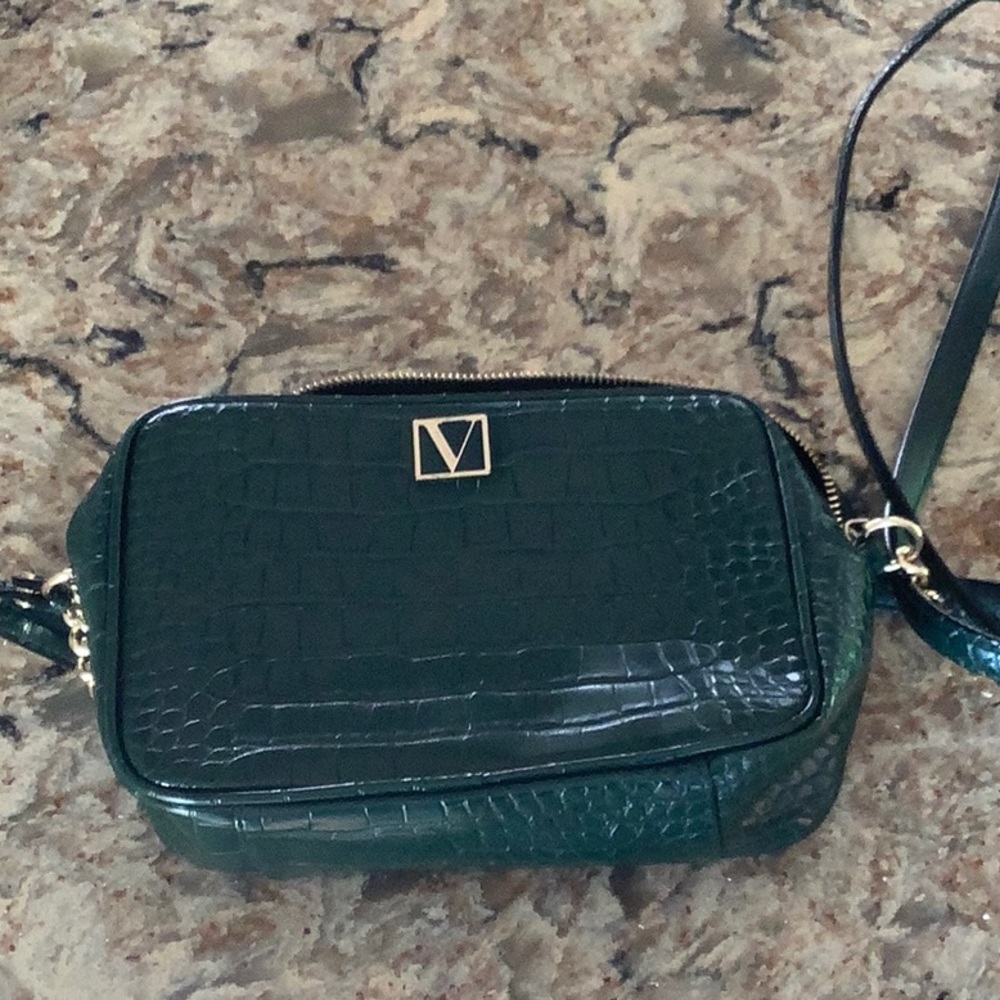 Emerald Green Victoria’s Secret cross-body purse